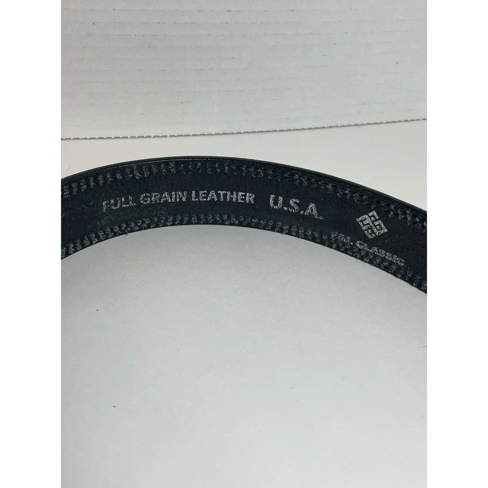 Belt Black Leather Dress Belt Belt Size 40